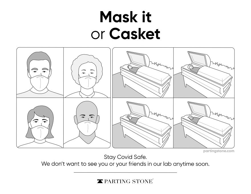 6 Playful Covid Safety Posters. Perfect For A Funeral Home...
