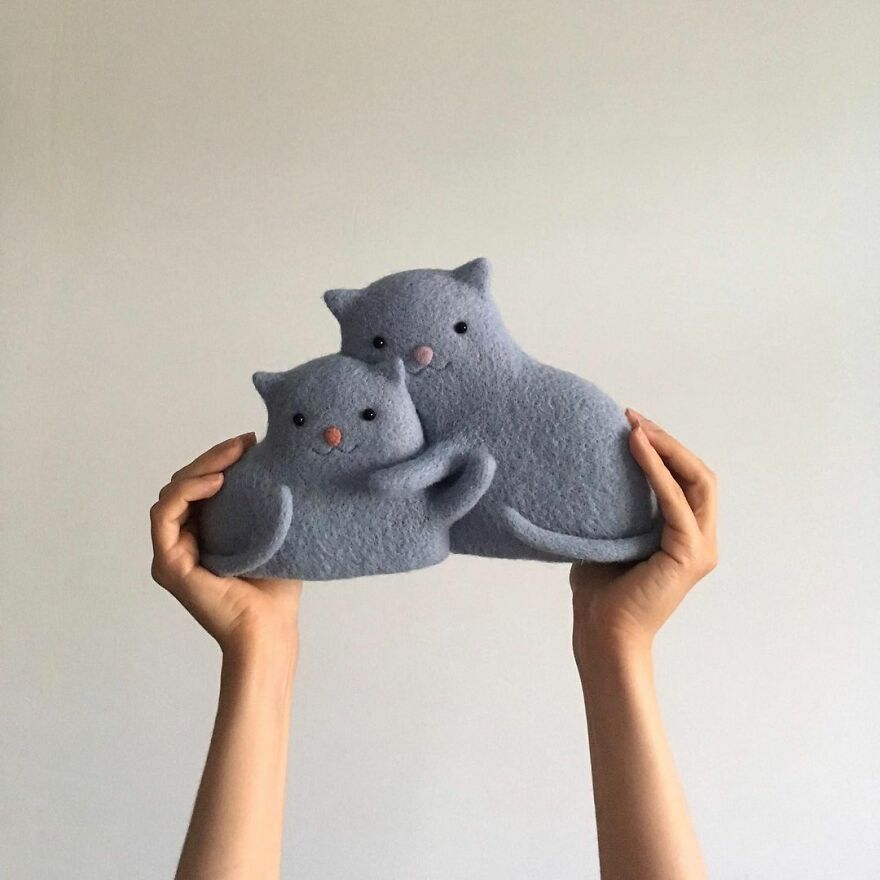 This Ukrainian Artist Creates Wool Sculptures So Adorable That You Will Fall In Love