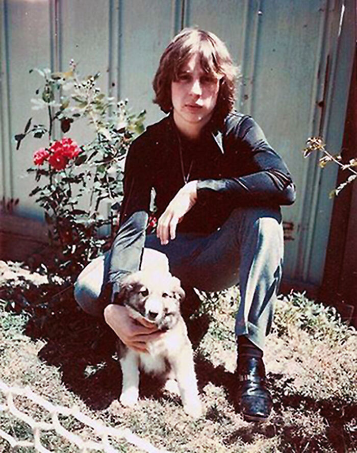 Taken After My Graduation In My Backyard In Philly - 1975 (With My Pup Baron!)