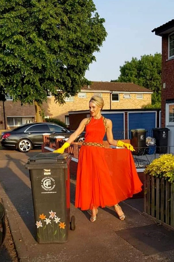 Dressing-Up-Gowns-Garbage-Can-Nicola-Matthews