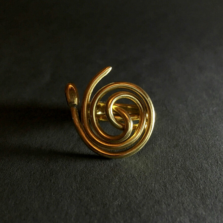 Twisted Snake Ring