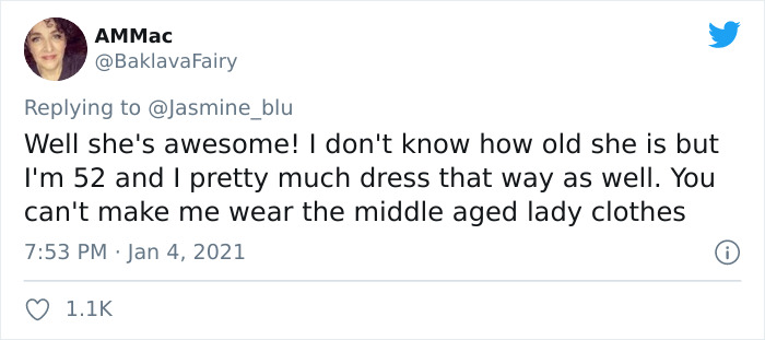 Woman In Her 50s Gets Told She's "Too Old To Dress Like A Teenager" - Responds With Her Outfit