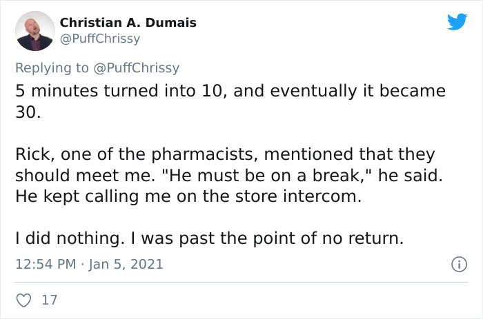 Man Shares A Fail Story From When He Hid Under The Pharmacy Counter At Work And Then The CEO Arrived