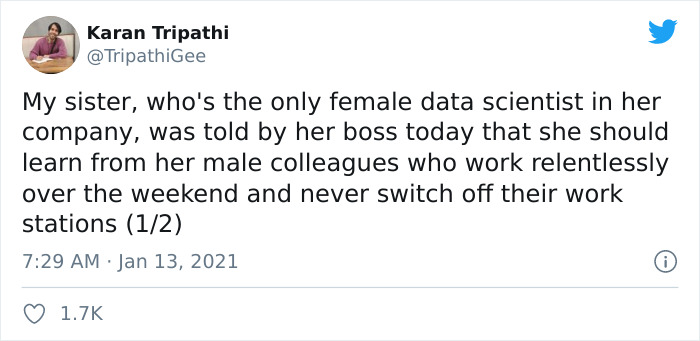 Boss Complains About Female Employee Not Being Available To Work 24/7 Like Her Male Colleagues, Receives A Reality Check