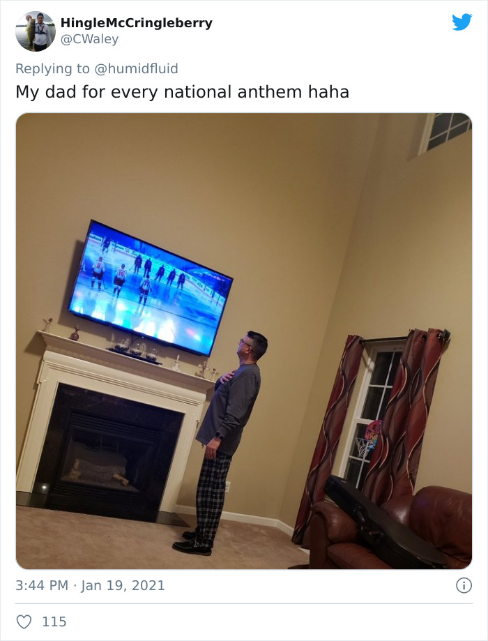 Someone Points Out That Dads Watch TV In A Very Specific Way, And It's Hilarious (25 Pics)