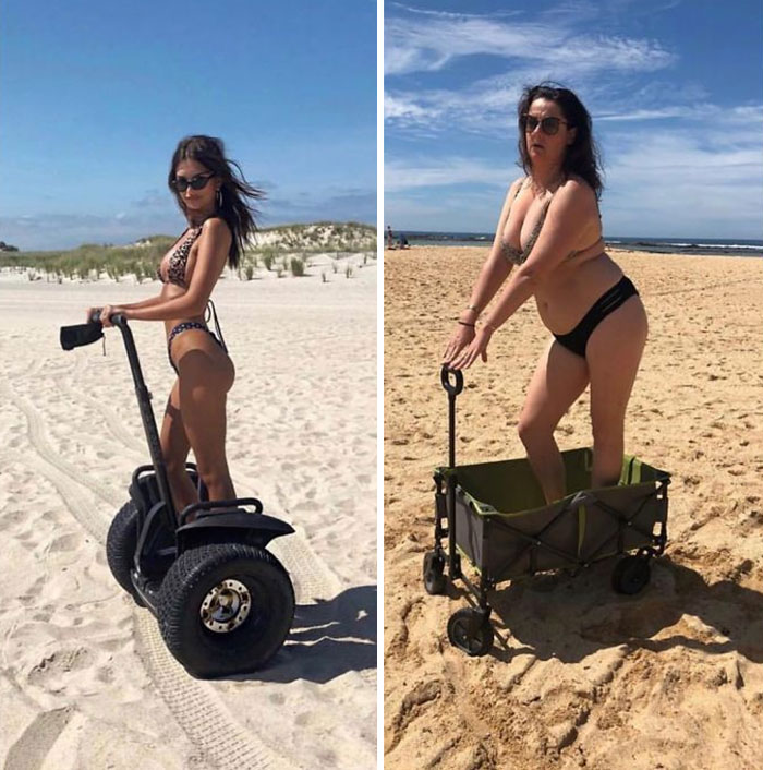Woman Continues To Hilariously Recreate Celebrity Instagram Photos, And The Result Is Better Than The Original (New Pics)