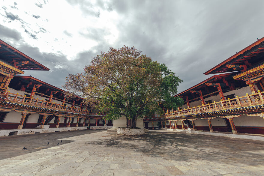 Courtyard Of Punaka-Dzong