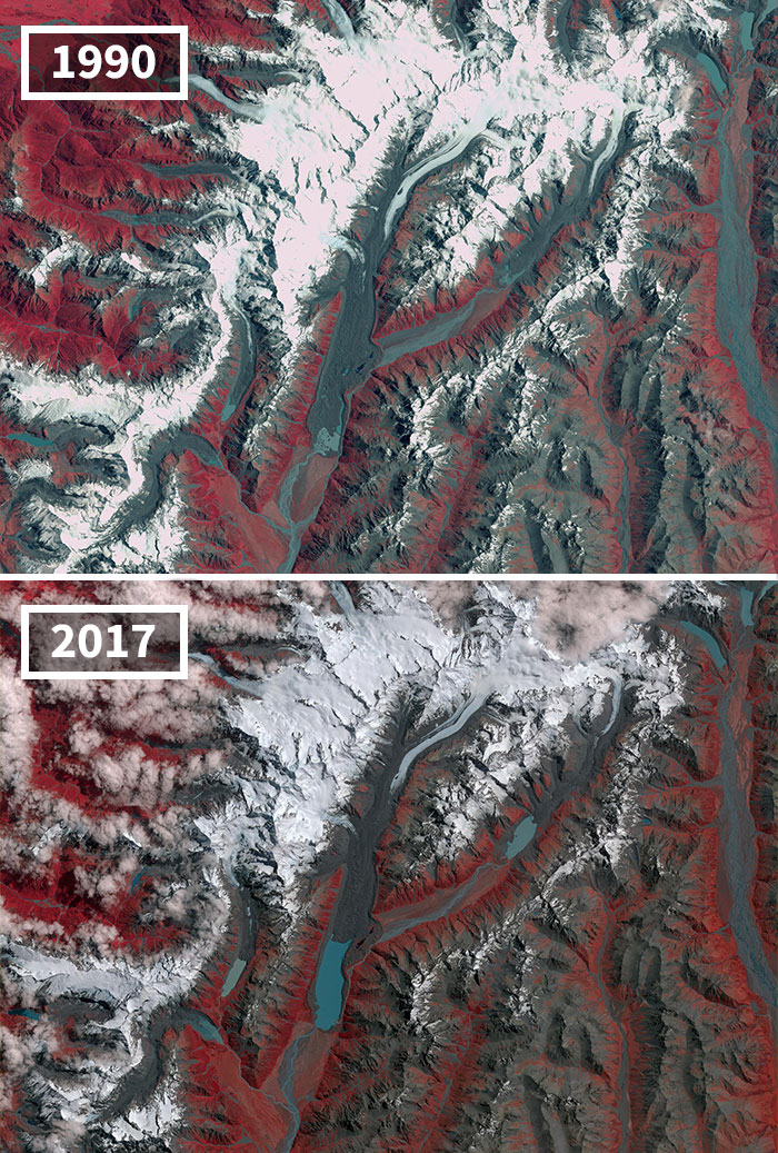 Shrinking Glaciers In New Zealand