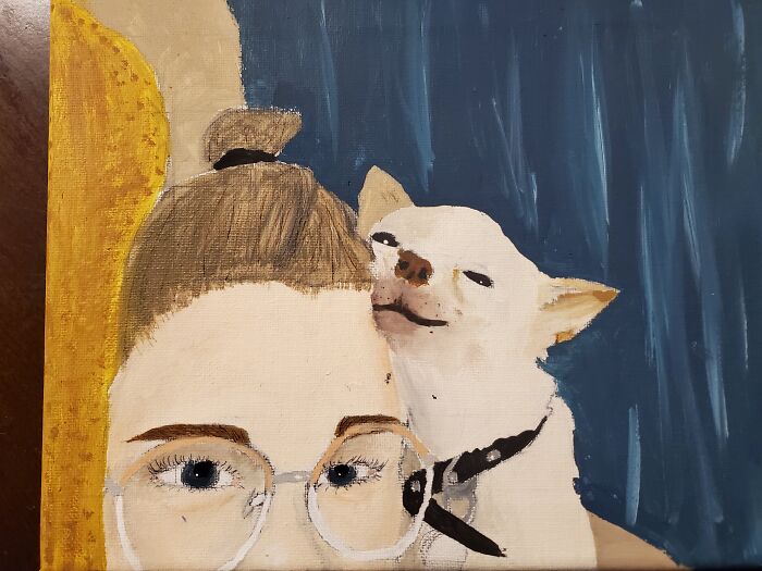 Painting Of Me And My Dog, Aka My Best Friend