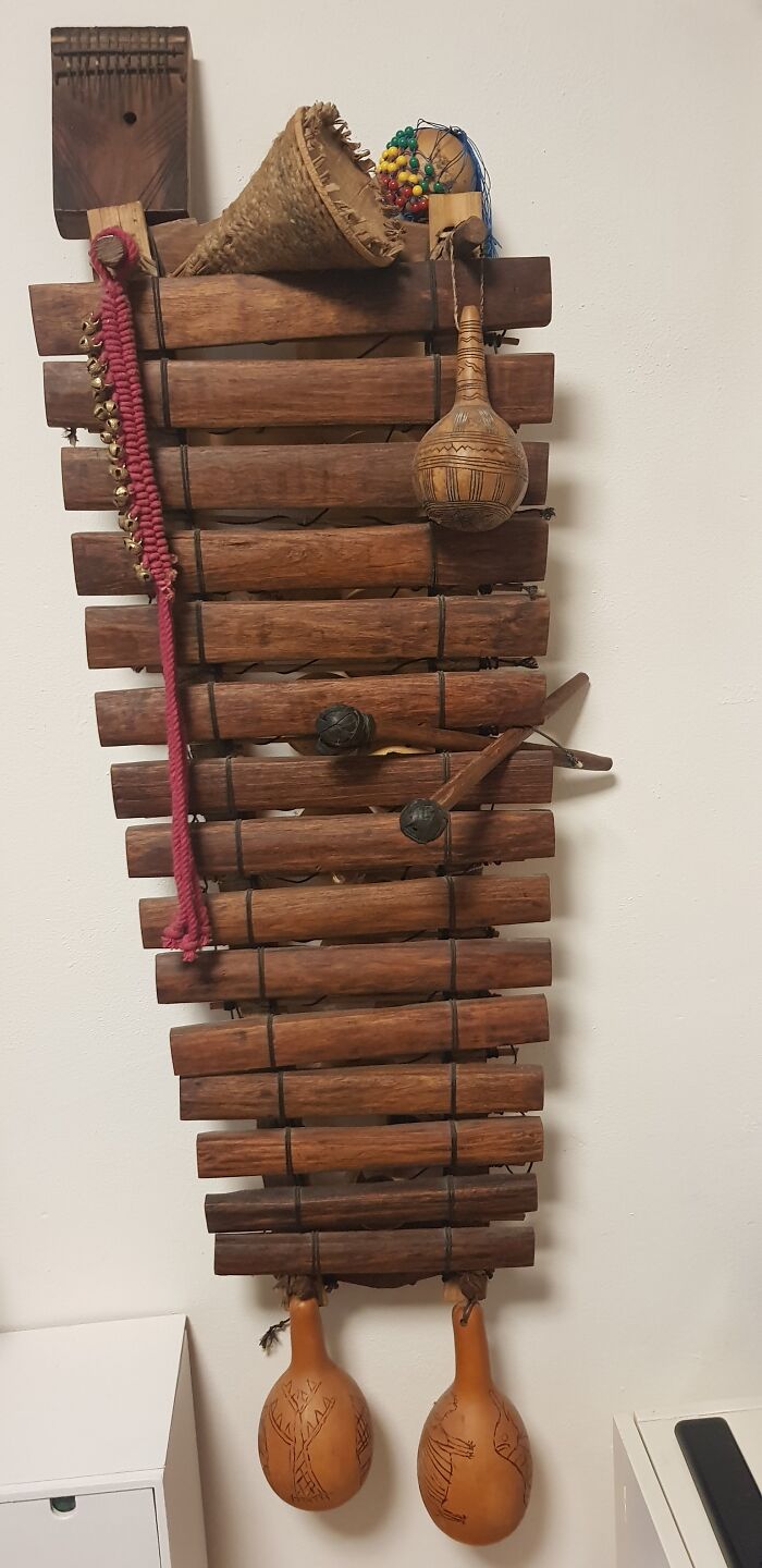 My Balafon From Mali. Made Of Mango And Palm Wood And Calabashes, It Is Tuned Like A Piano!