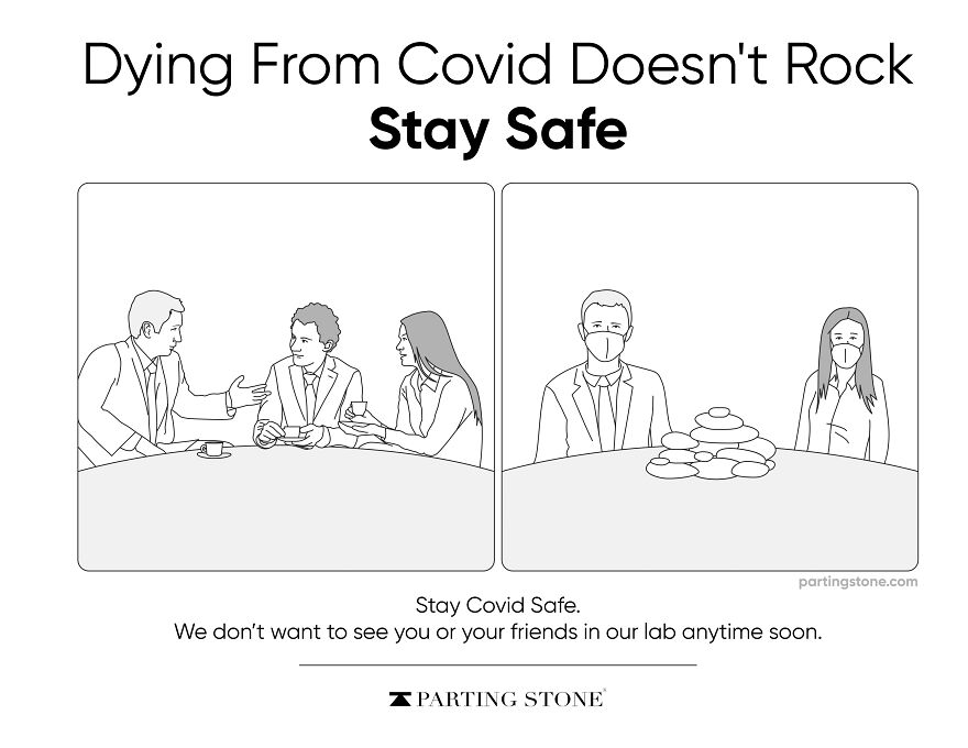6 Playful Covid Safety Posters. Perfect For A Funeral Home...