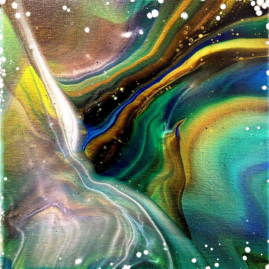 Penguin's Dream ~ Acrylic Pour Painting ~ Fluid Art ~ #staycreative