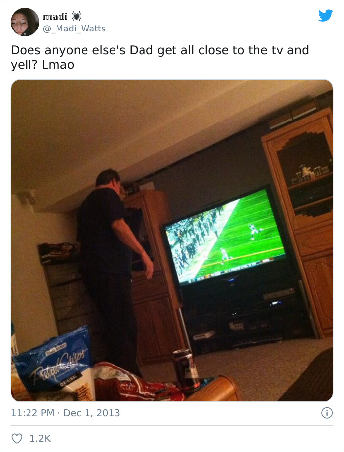 Someone Points Out That Dads Watch TV In A Very Specific Way, And It's Hilarious (25 Pics)