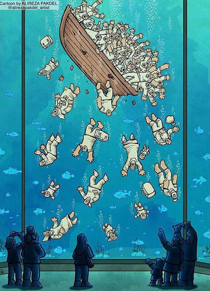41 Illustrations That Question Modern Society By An Iranian Artist