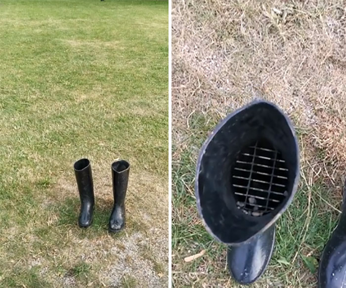 Ventilation Disguised As Rubber Boots - Munich