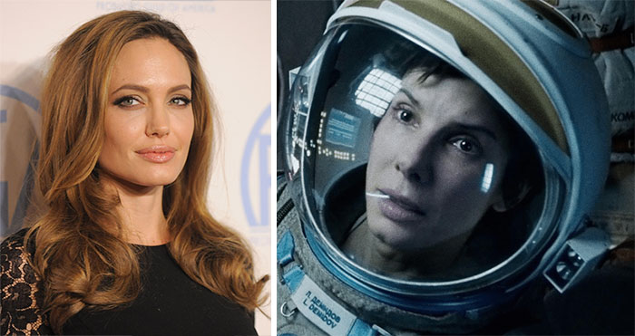 Angelina Jolie Dropped Out From Playing Dr. Ryan Stone In "Gravity", Sandra Bullock Was Cast