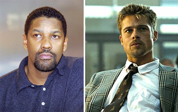 Denzel Washington Passed Up The Role Of Detective David Mills In "Se7en", Eventually Played By Brad Pitt