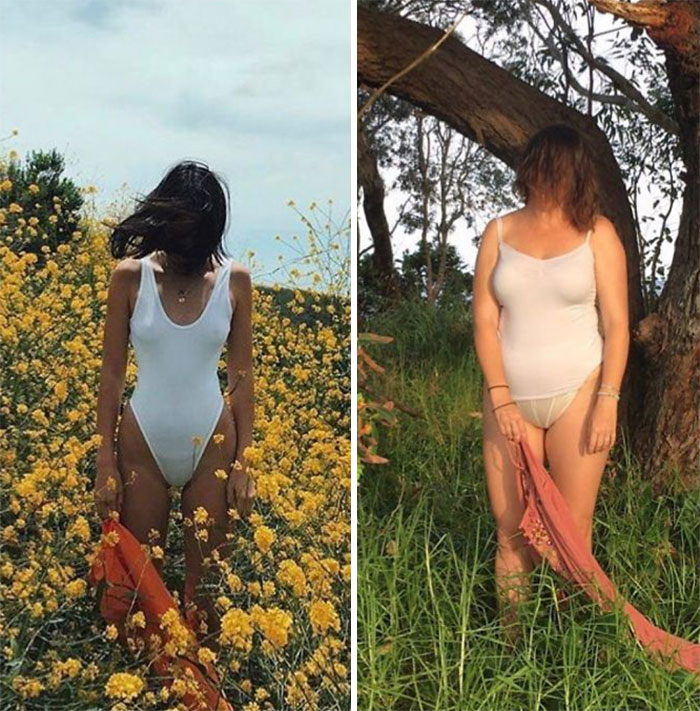 Woman Continues To Hilariously Recreate Celebrity Instagram Photos, And The Result Is Better Than The Original (New Pics)