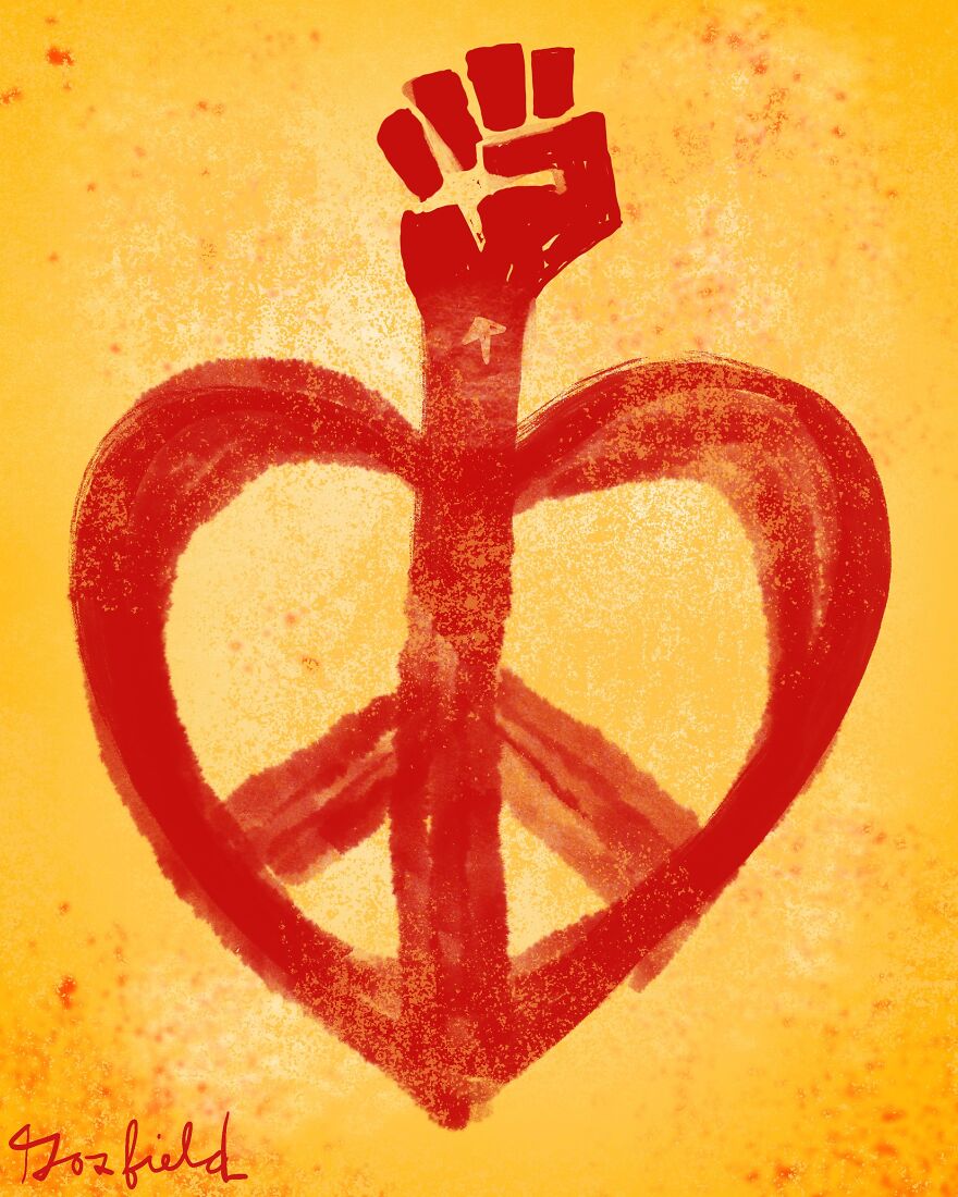 Juneteenth: I Was Inspired To Create A New Symbol For The Protest Movement That Incorporated Peace, Love And Resistance.