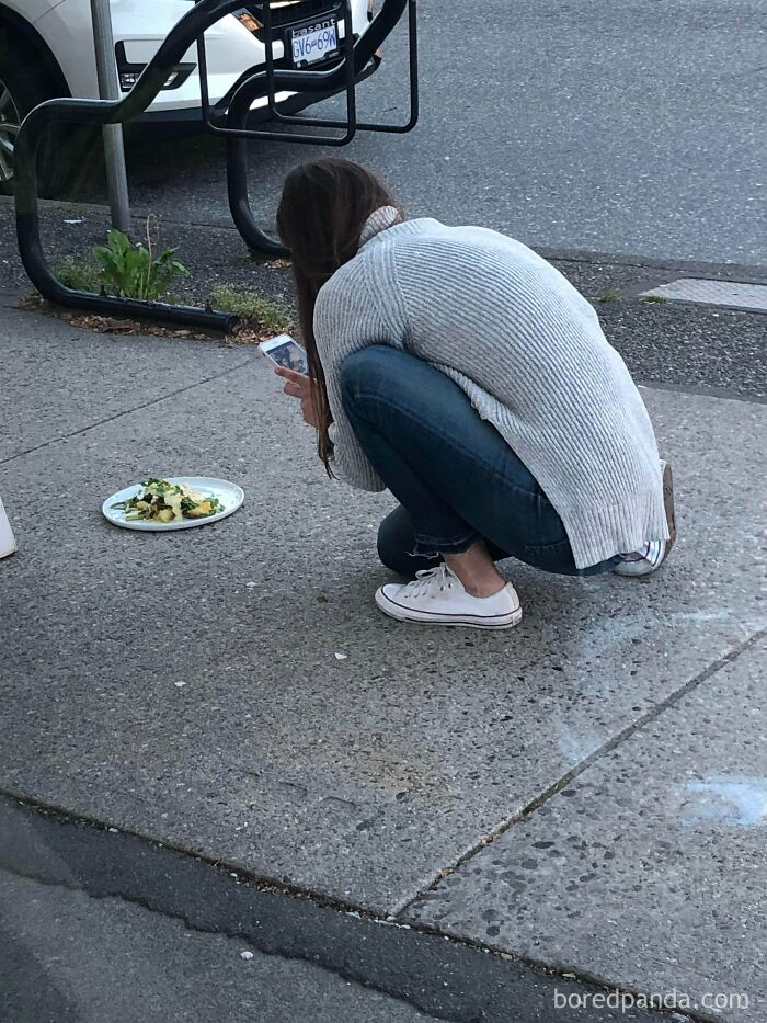 Taking A Meal Out Of A Restaurant Just To Get The Right Picture For Instagram Likes