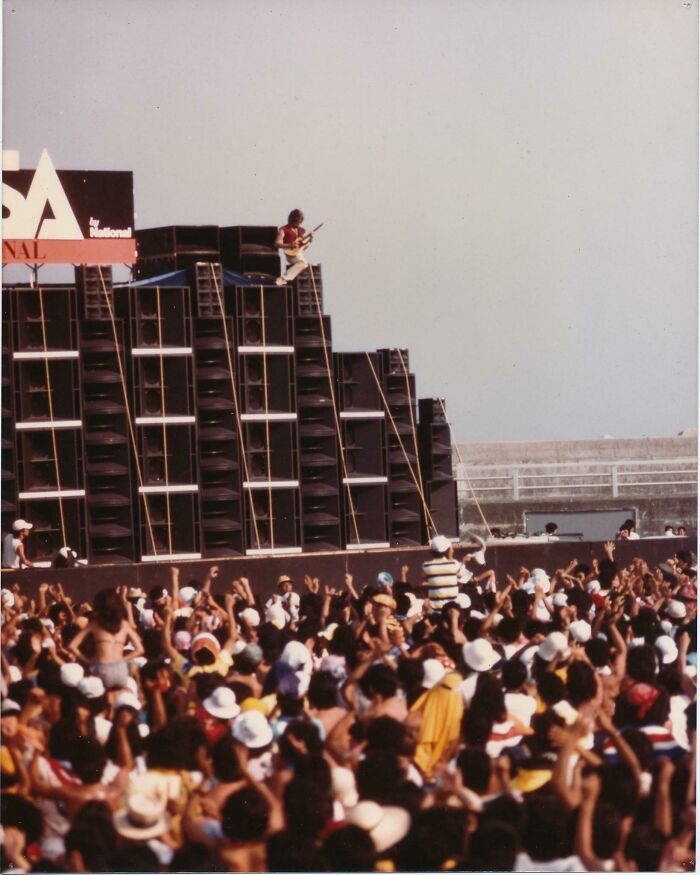 My Dad Playing Guitar On Top Of A Giant Stack With Heart - Japan Jam '79