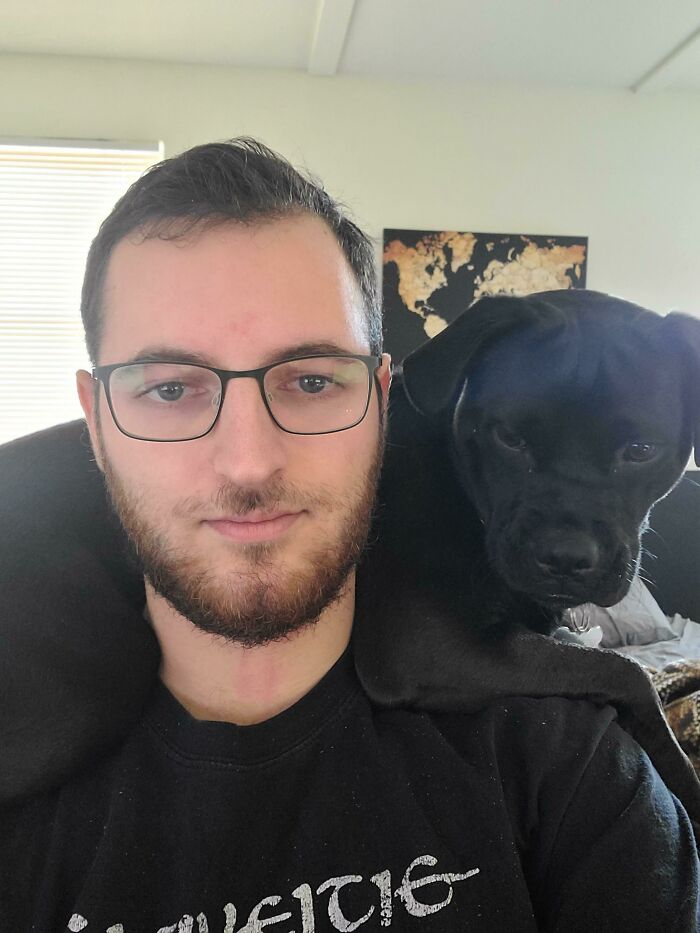 Seeing All The Shoulder Pets, Thought I'd Add My Shoulder Dog