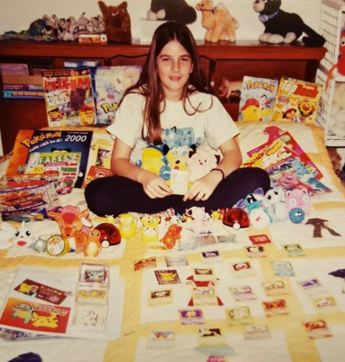 I Asked My Mom To Take A Picture Of Me With All My Pokemon. (2000)