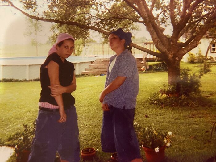 My Best Friend And I (Right) In 2004 Having A Photo Op After Shooting Our First Back Street Boys Music Video. We’re Both Girls