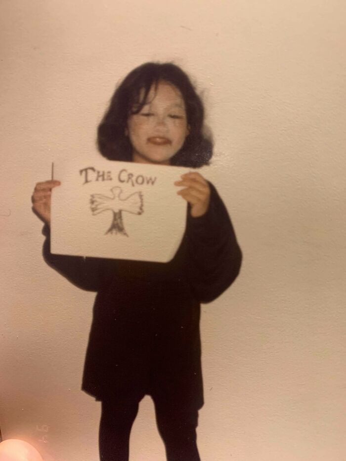 Apparently I Was Such A Huge Fan Of The Movie The Crow, That I Decided To Do My First Cosplay. I Was 6 Years Old