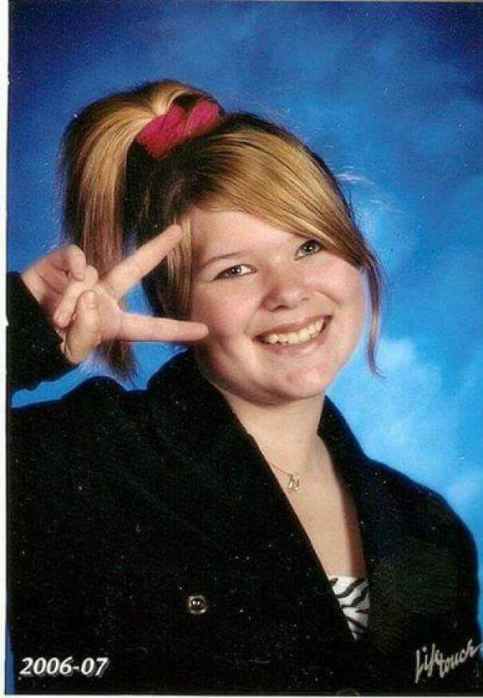 Grade 8 School Photo. 2006. Age 13. I Got A Mohawk Like A Week After This Was Taken. I Wanted To Fit In So Badly, I Failed Horribly Lol