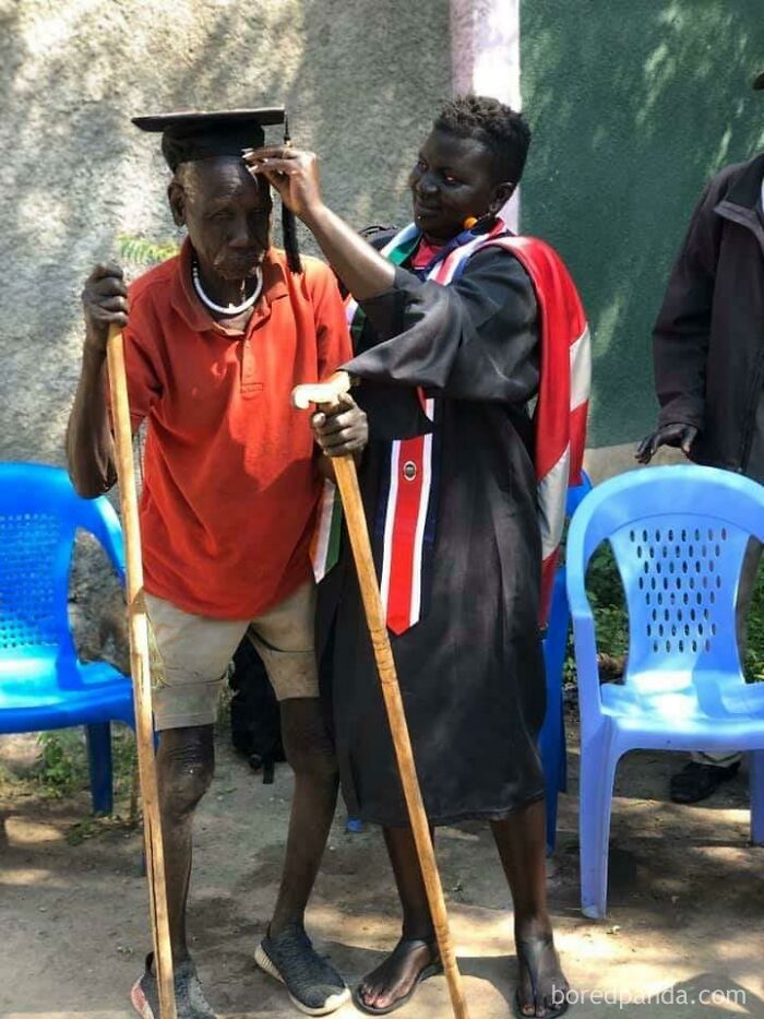 “When You Take Your Master’s Degree Back Home To The Uncle That Helped You Survived The Walk From Ethiopia To Sudan In 1991”