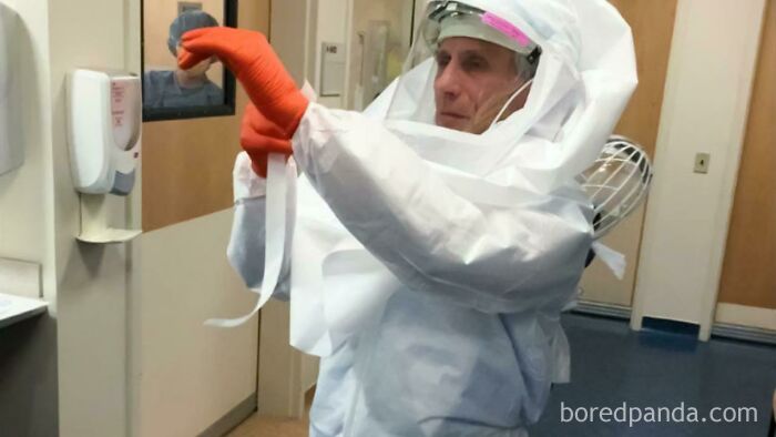 Throwback To 5 Years Ago When Tony Fauci, At 74 Yo, Was Suiting Up To Treat An Ebola Patient Himself Because He "Wanted To Show His Staff That He Wouldn't Ask Them To Do Anything He Wouldn't Do Himself". This Is What Leadership Looks Like
