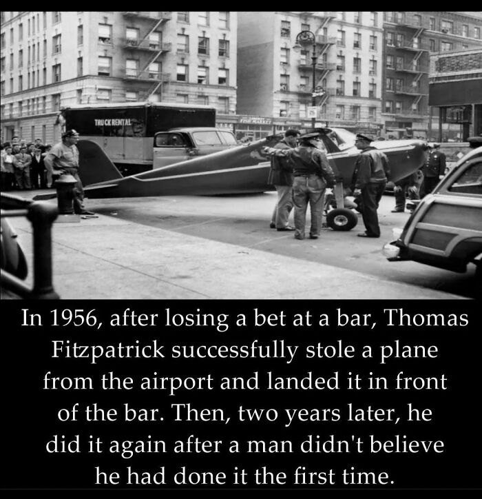 Thomas Fitzpatrick Lost A Bet To Steal A Plane And Landing It In Front Of The Same Bar The Bet Was Made Then Done It Again To Prove He Originally Did It