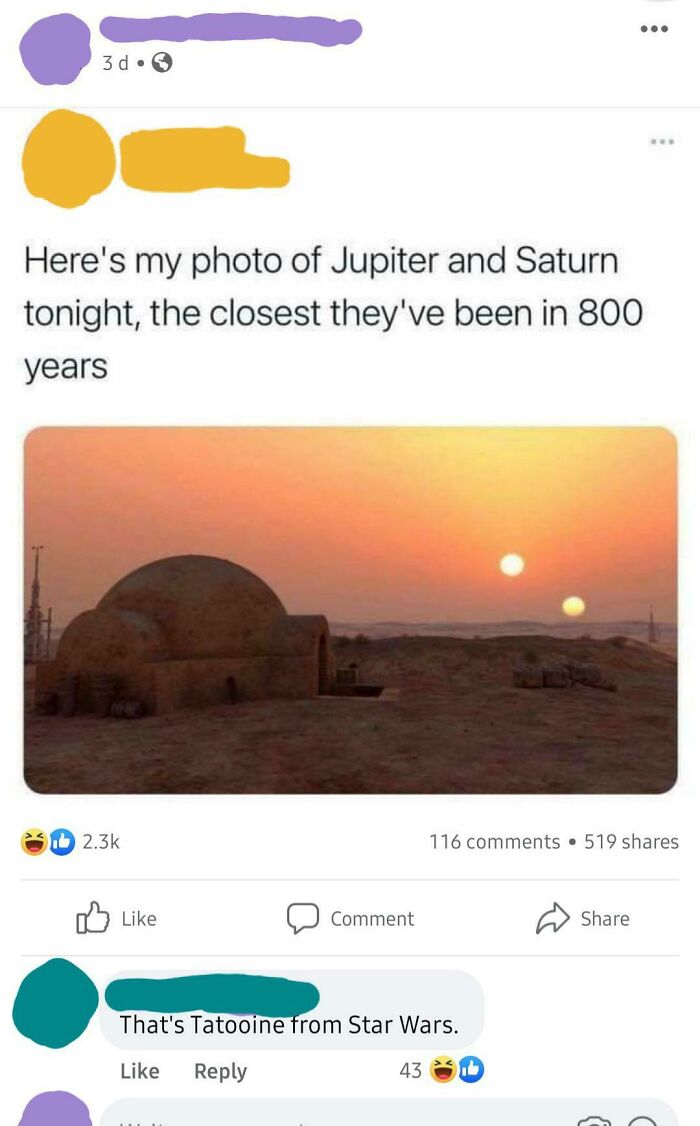 Til Tatooine Isn't A Real Place