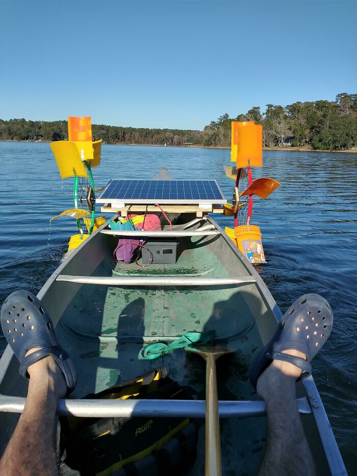 I Built A Solar-Powered Paddlewheel For My Canoe