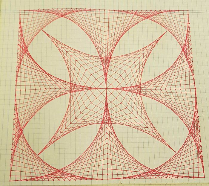 A Drawing Made Exclusively From Straight Lines