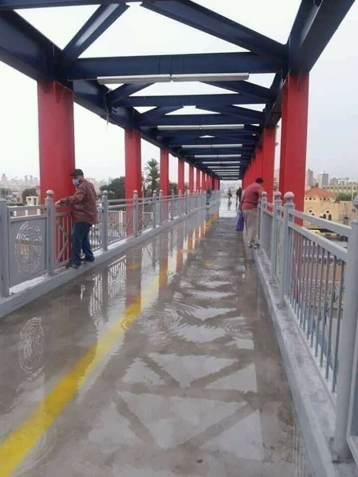 You Either Wet Your Shoes Or Do Some Exercise To Cross This Bridge
