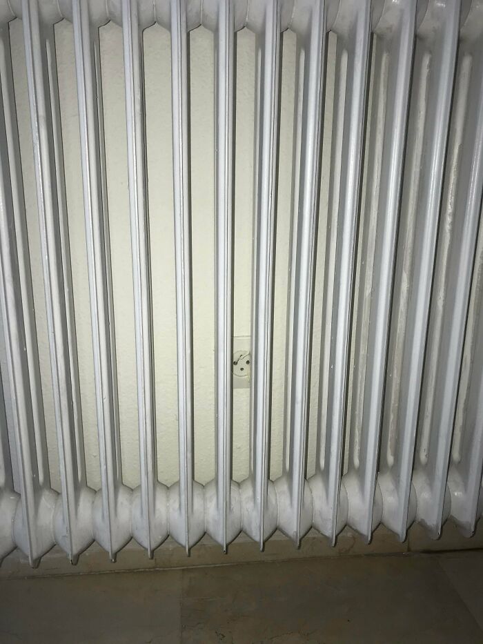 I Spent 15 Minutes Looking For A Plug In My Hotel Room... The Only One Is Behind The Radiator