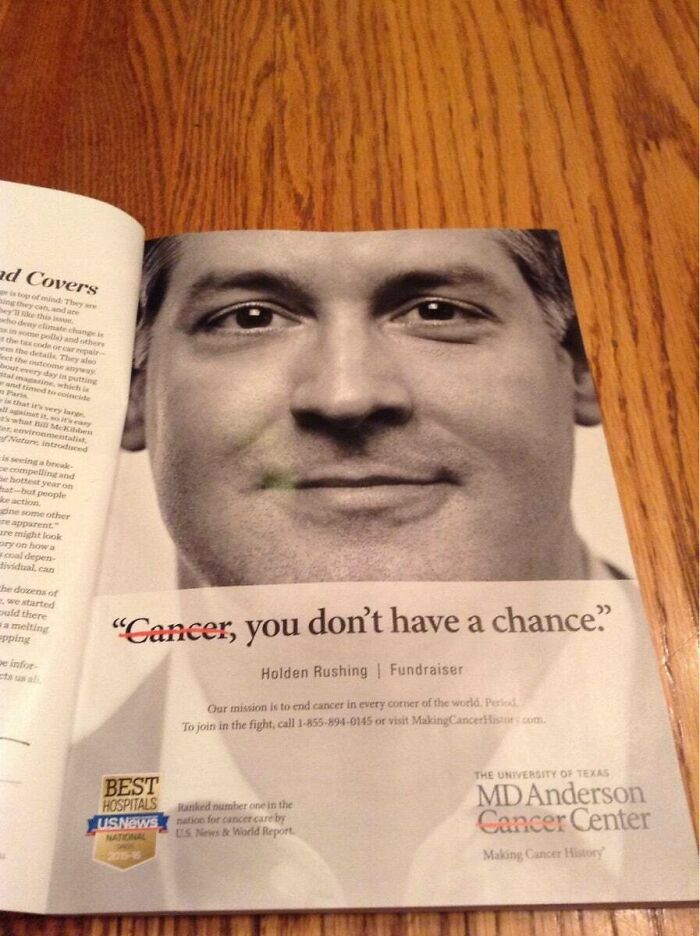Really Bad Ad Design For Cancer Treatment