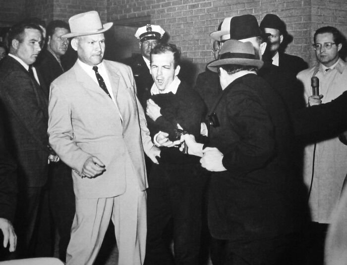 Lee Harvey Oswald, The Assassin Of John F. Kennedy, Being Shot By Jack Ruby On November 24, 1963 While Being Escorted By Dallas Police