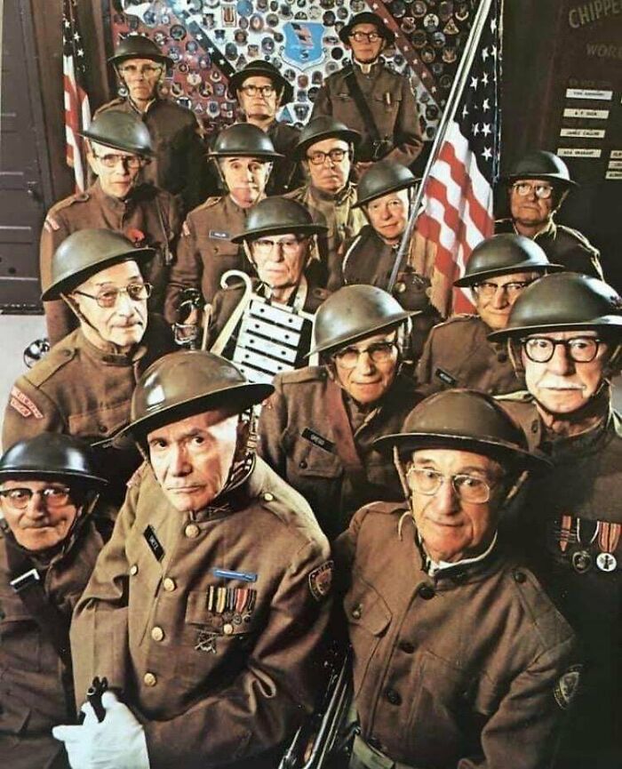 American Wwi Veterans At A Reunion, 1978