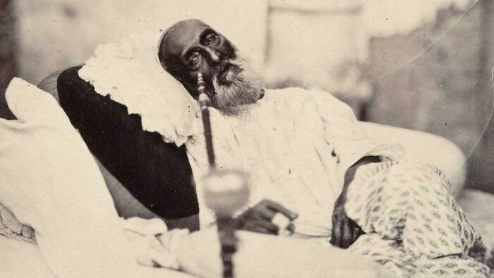 1858 Picture Of The Last Mughal Emperor Bahadur Shah II. Fun Fact: Persian Word For Mongol Is “Mughal”, It’s Often Overlooked That India Fell Under Mongol Rule. First Emperor Was A Direct Descendant Of Genghis Khan