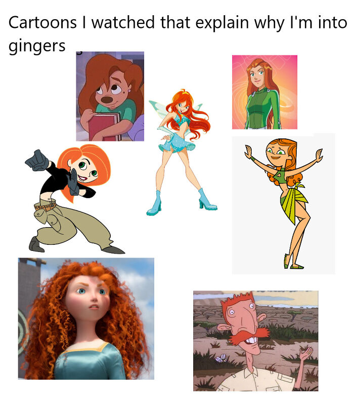 Cartoons I Watched When I Was Younger That Explain Why I'm Into Gingers Starter Pack