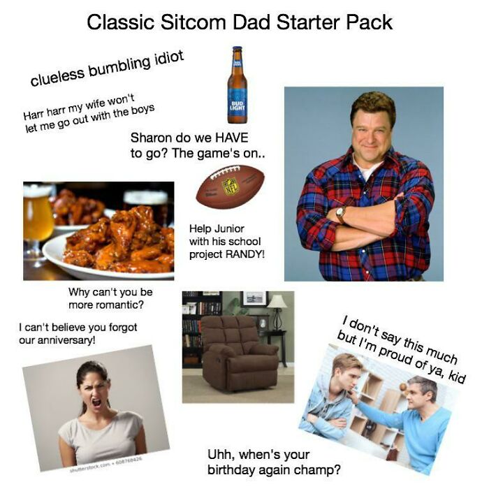 Sitcom Dad Starter Pack