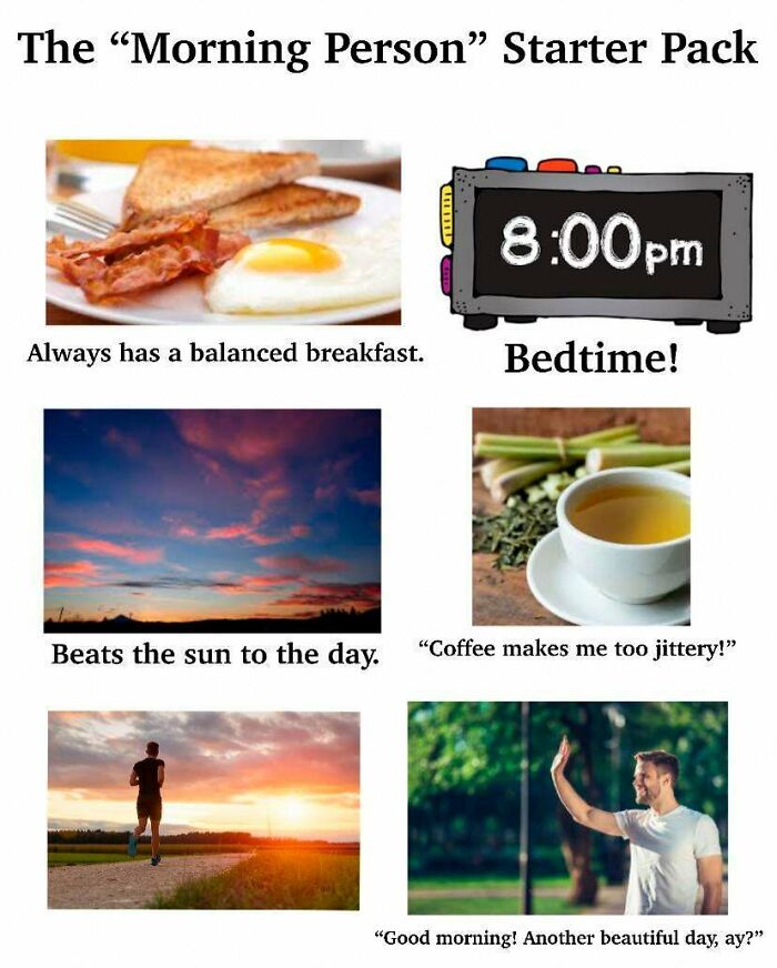 The “Morning Person” Starter Pack