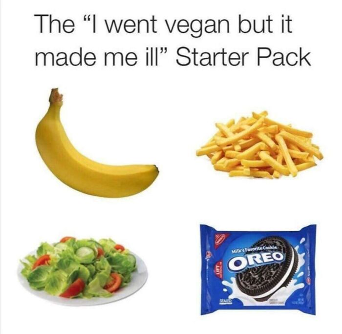 The ”i Went Vegan But It Made Me Ill”-Starter Pack