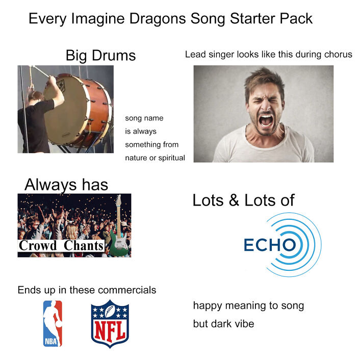 Every Imagine Dragons Song Starterpack