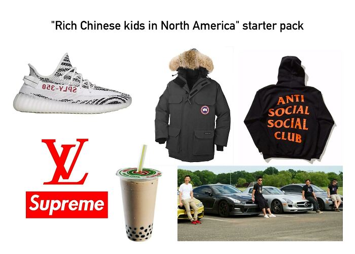 "Rich Chinese Kids In North America" Starter Pack