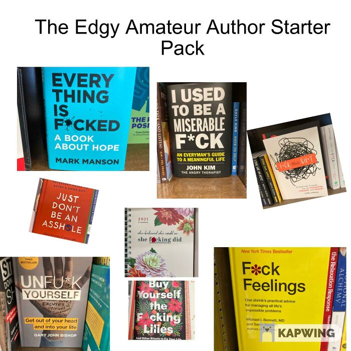 The Edgy Amateur Author Starter Pack