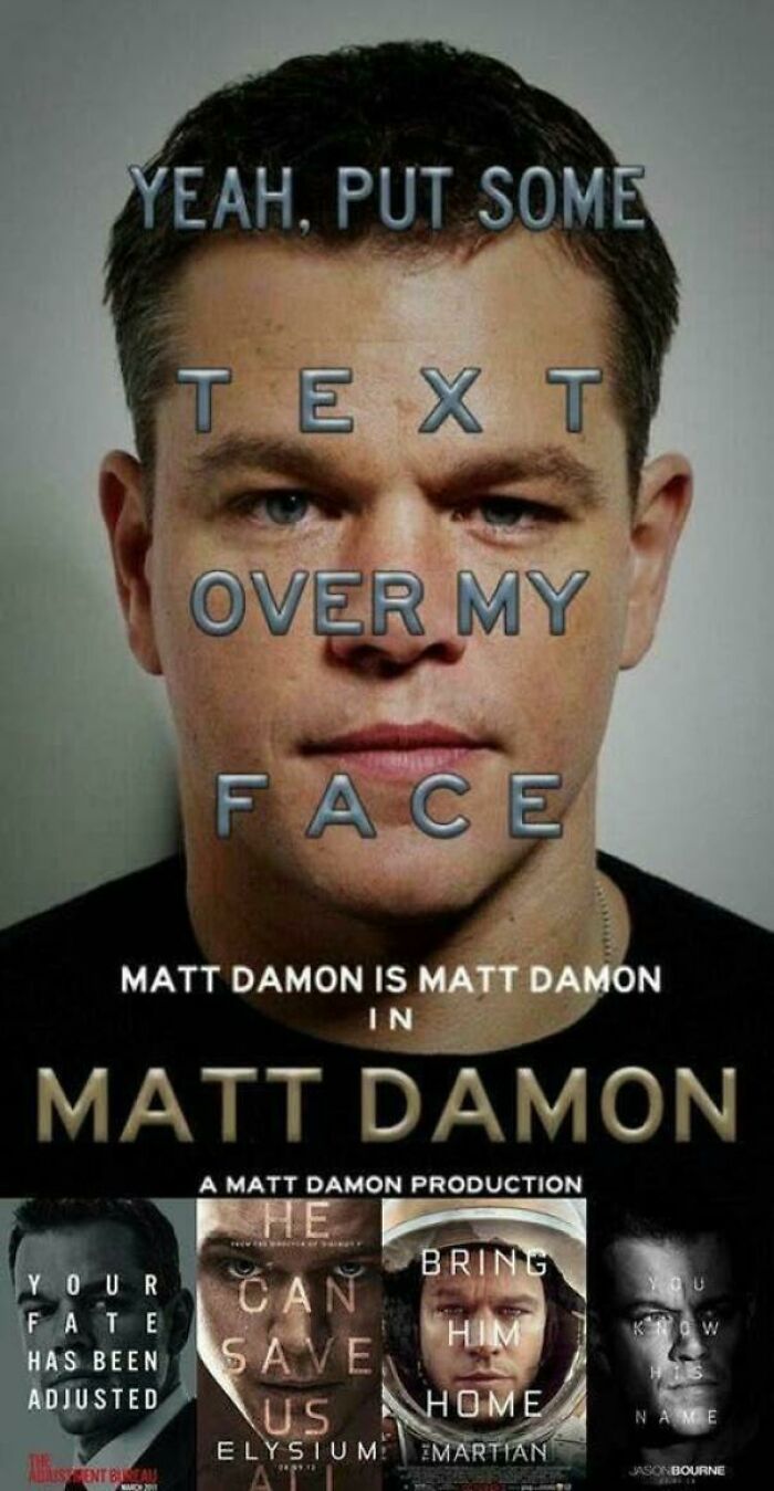 Matt Damon Starter Pack